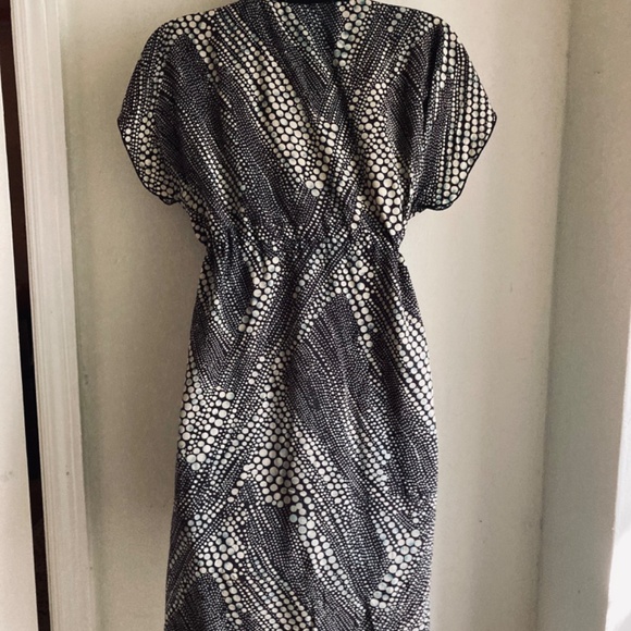 Isla Fisher’s Dress! Geren Ford x Anthro Silk Geo Print Kimono + Free Dress! - Picture 12 of 15